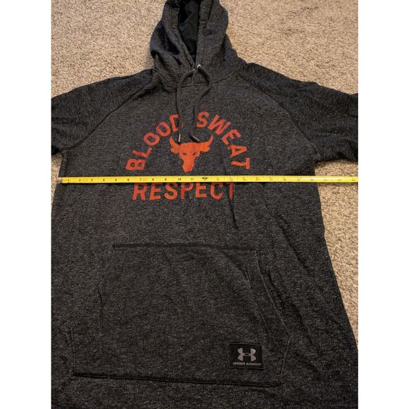 Under Armour Men's Sweatshirt Short Sleeve Size XL Heathered Black - Picture 5 of 6